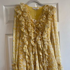 Endless Rose Chiffon Floral Ruffled Mini Dress